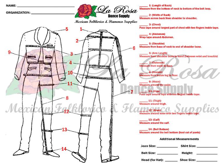 Men's Folklorico Costumes